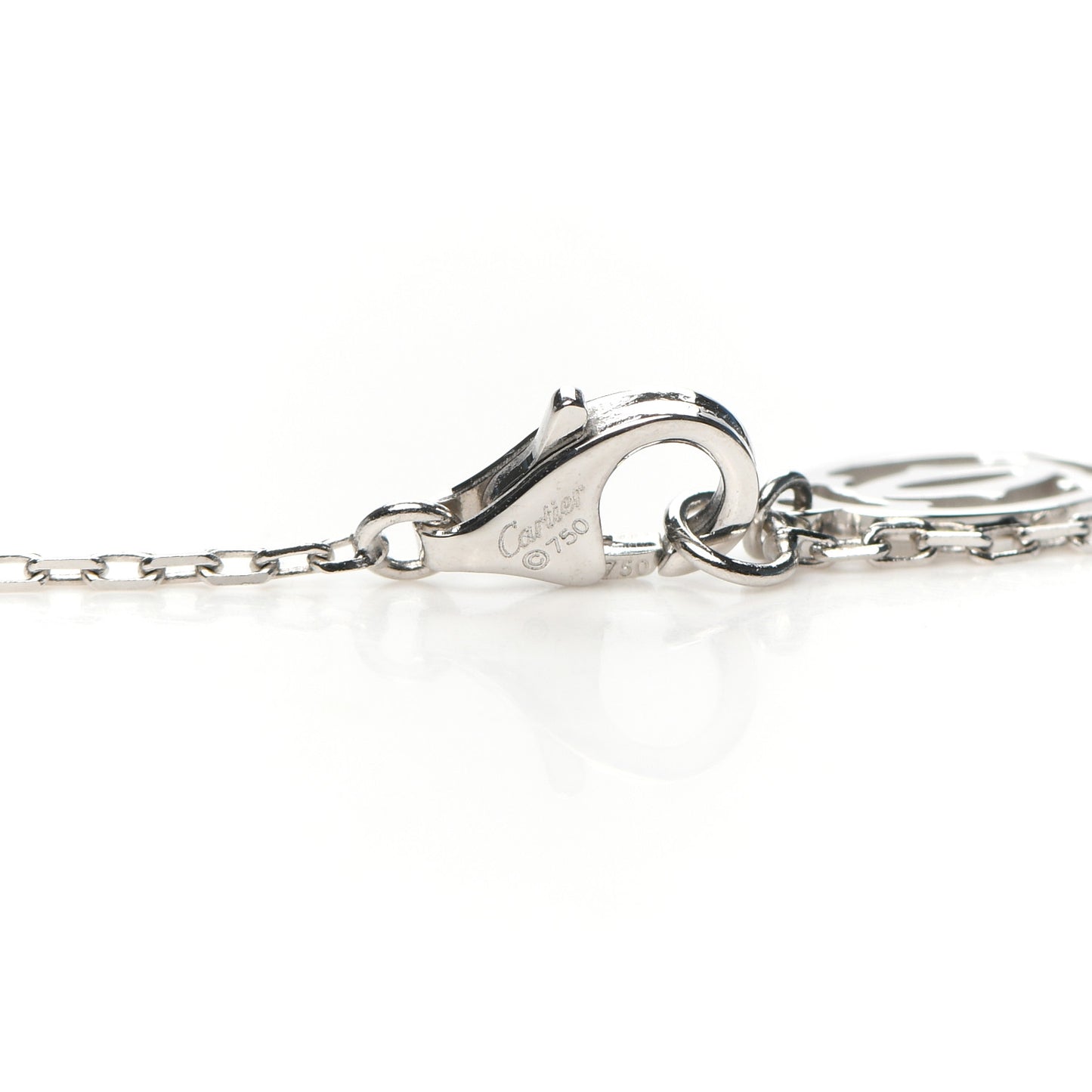 18K White Gold Diamond D'Amour Heart Pendant Necklace