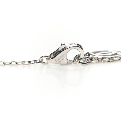 Cartier 18K White Gold Diamond D'Amour Heart Pendant Necklace 4 of 6