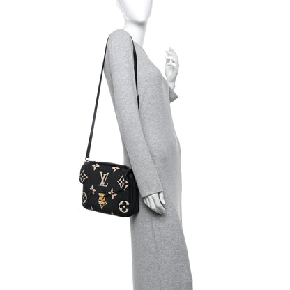 Louis Vuitton Empreinte Monogram Giant Pochette Metis Black Beige 2 of 11