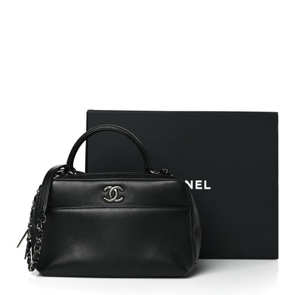 Chanel Calfskin Small Trendy CC Bowling Bag Black 9 of 9