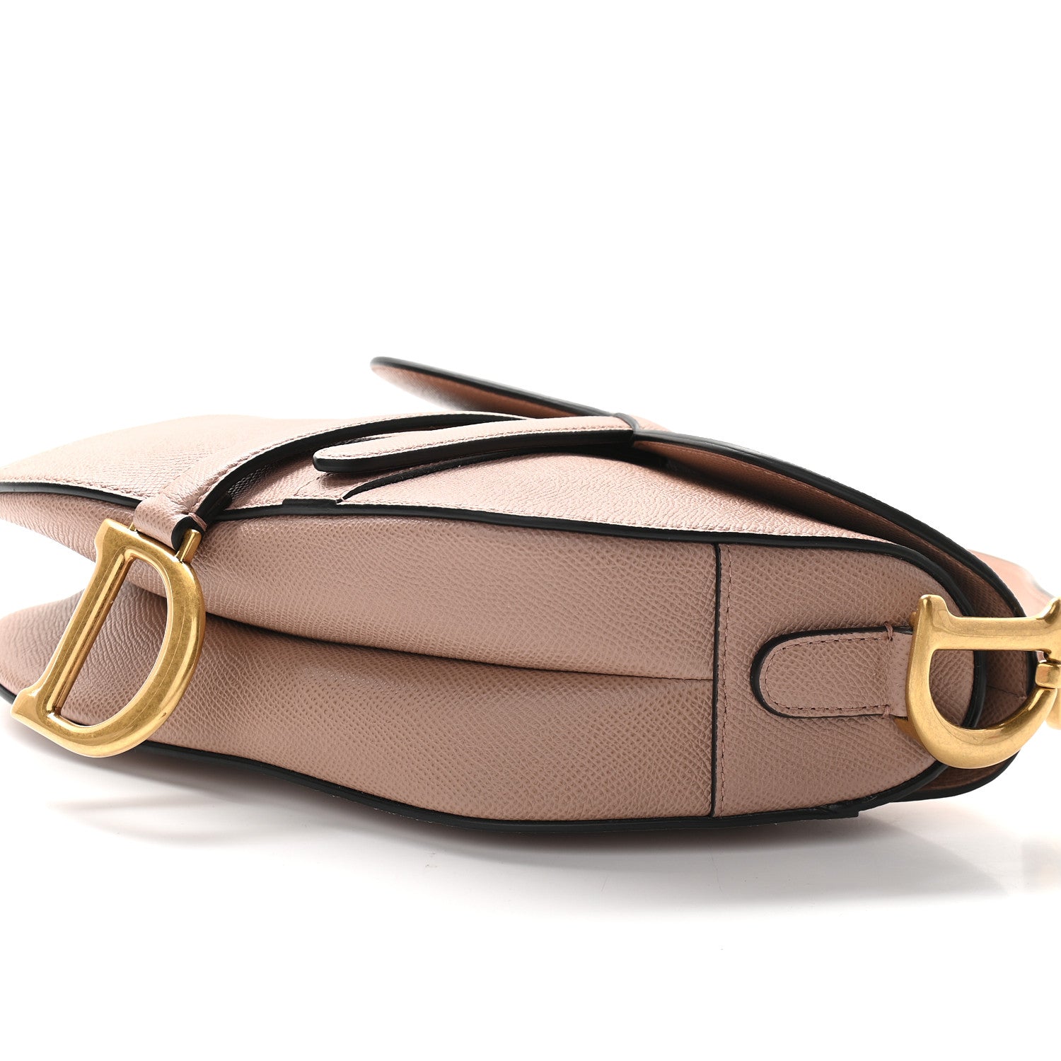 Christian Dior Grained Calfskin Saddle Bag Pink 9 of 9