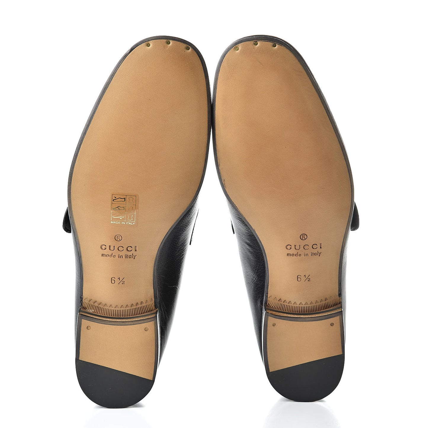 Goatskin Web Mens GG Loafers 6.5 Black