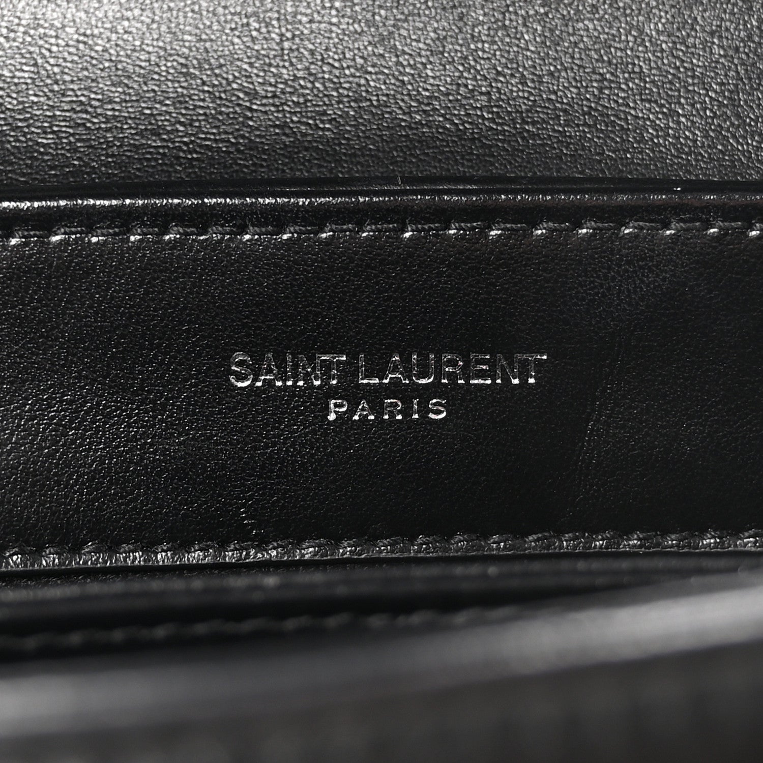 Saint Laurent Calfskin Y Quilted Monogram Toy Loulou Crossbody Bag Black 6 of 9