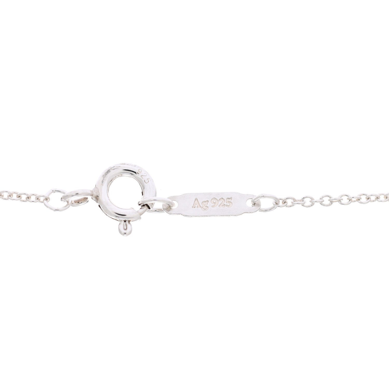 Tiffany Sterling Silver 1837 Interlocking Circles Pendant Necklace 5 of 6