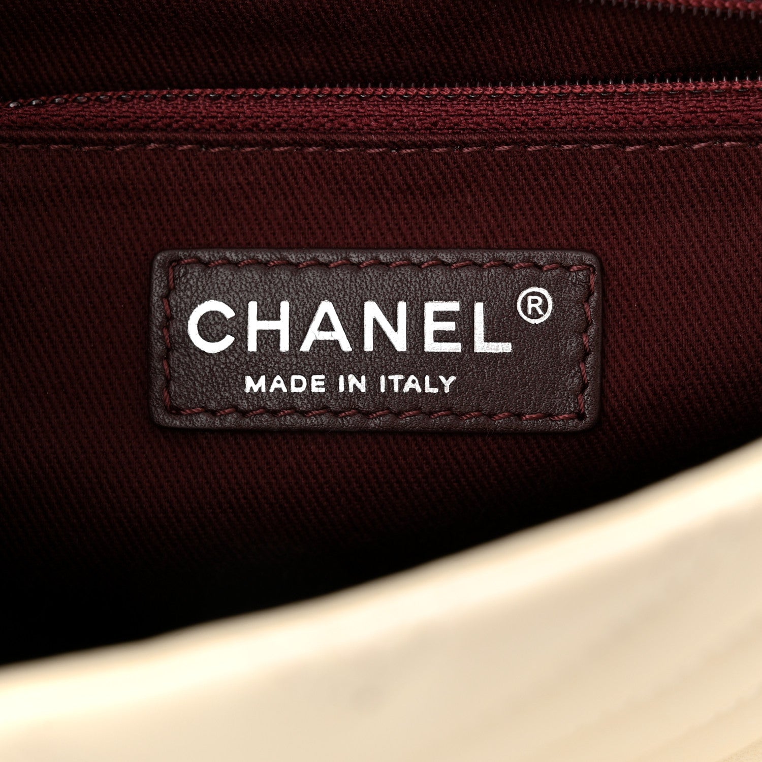 Chanel Lambskin Chevron Quilted Double Stitch Jumbo Single Flap White 6 of 12