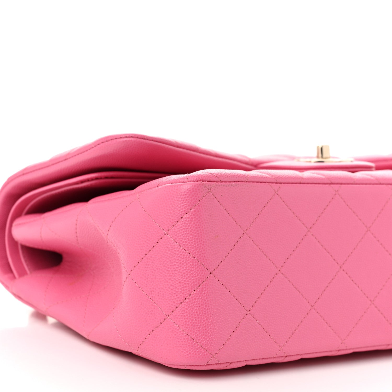 Chanel Caviar Quilted Jumbo Double Flap Pink 9 of 12