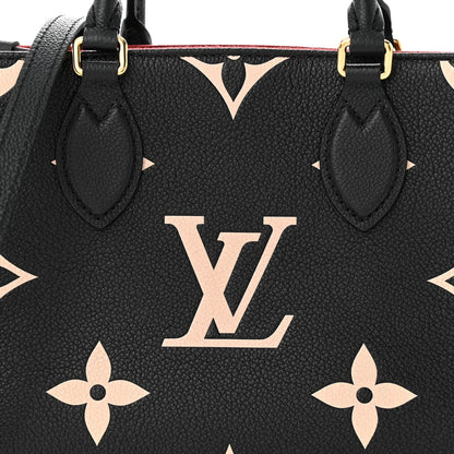 Louis Vuitton Empreinte Monogram Giant Onthego PM Black Beige 7 of 10