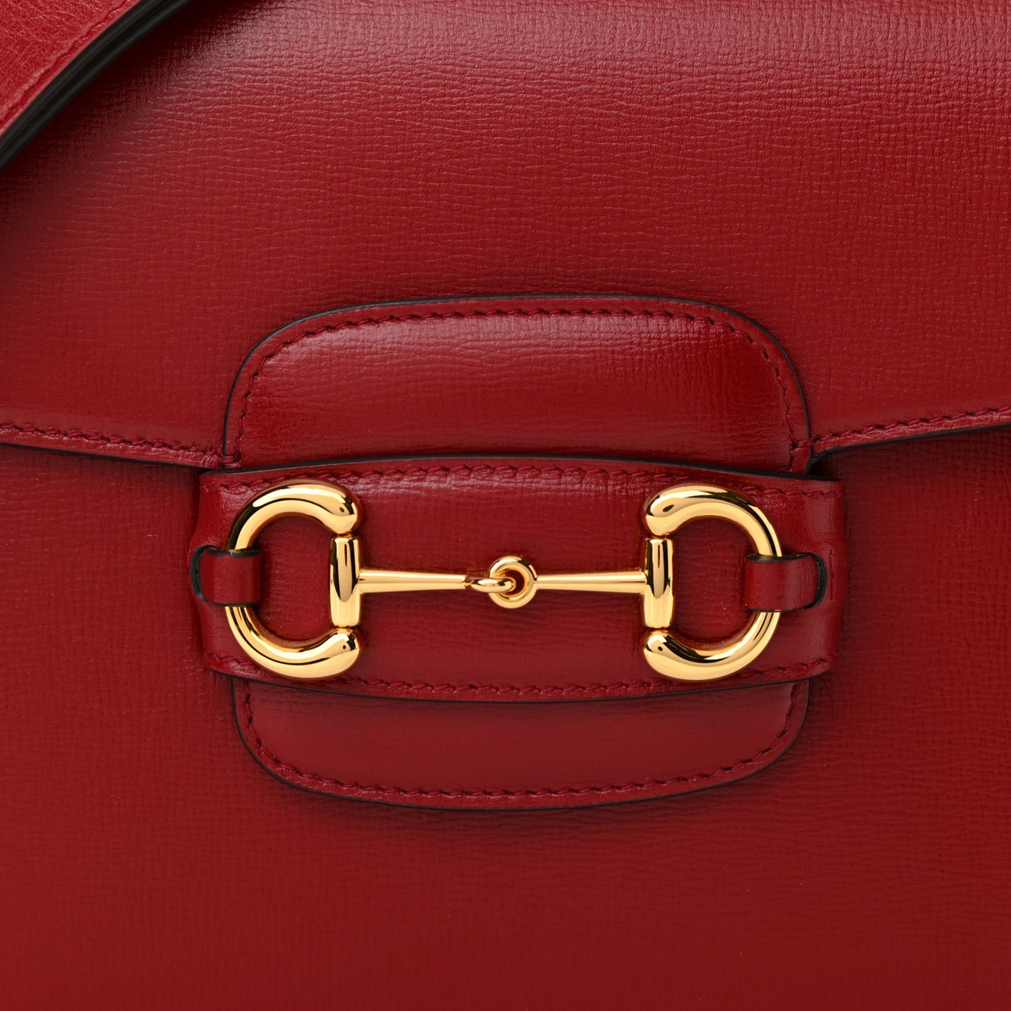 Azalea Calfskin Horsebit 1955 Shoulder Bag New Cherry Red