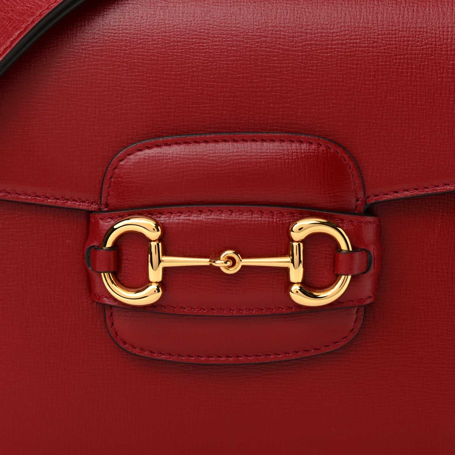 Gucci Azalea Calfskin Horsebit 1955 Shoulder Bag New Cherry Red 10 of 11