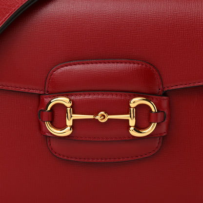 Gucci Azalea Calfskin Horsebit 1955 Shoulder Bag New Cherry Red 10 of 11