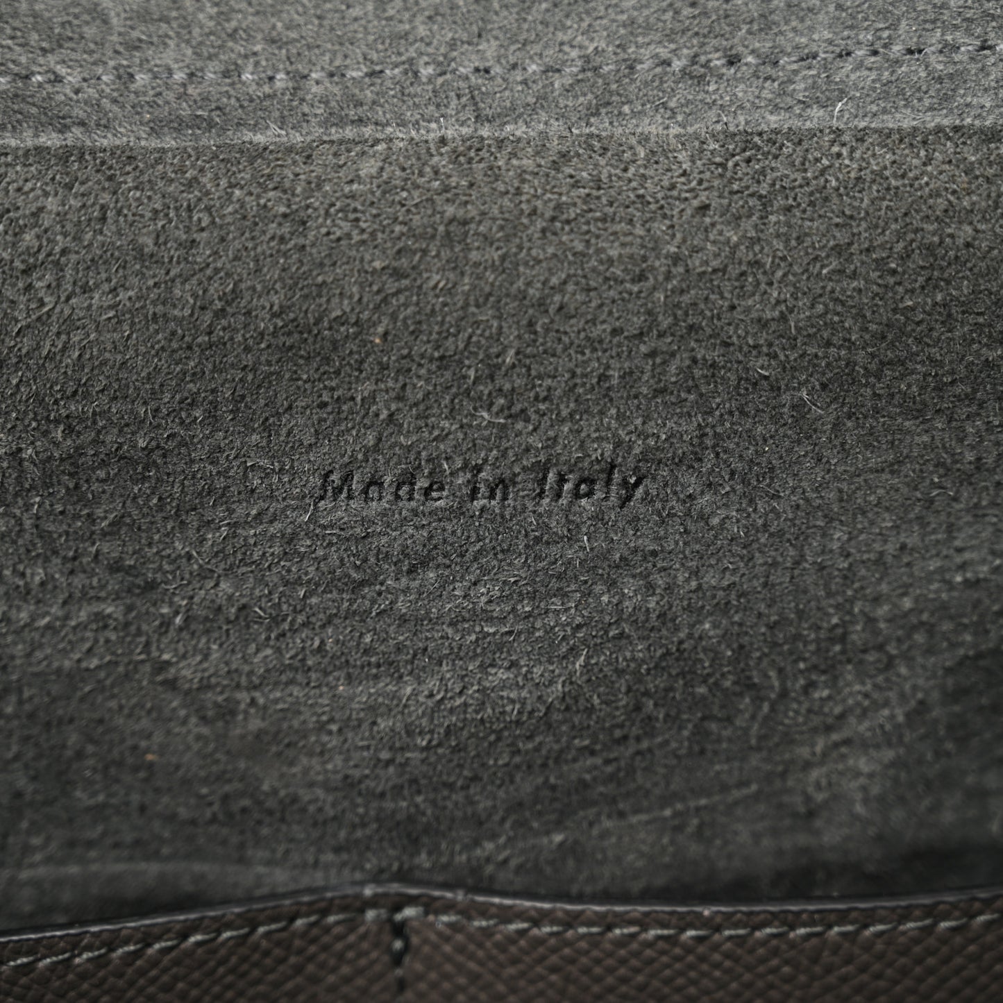 Grained Calfskin Mini Belt Bag Grey