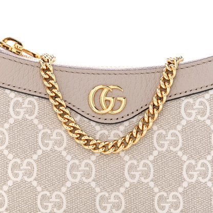 Gucci GG Supreme Monogram Textured Dollar Calfskin Web Mini Ophidia GG Handbag Beige Mystic White Oatmeal 8 of 12