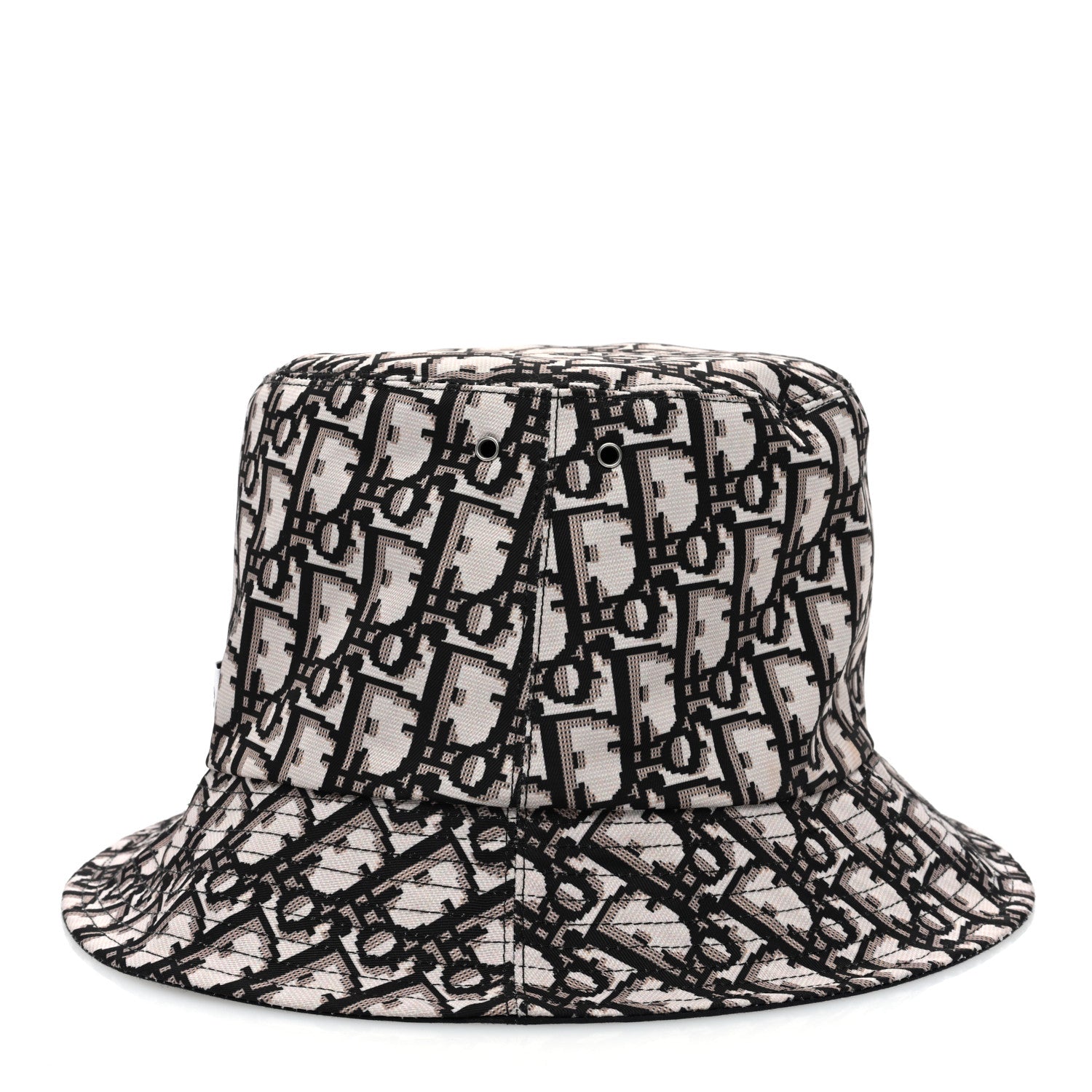 Christian Dior Oblique Reversible Teddy-D Brim Bucket Hat 57 Navy 11 of 13