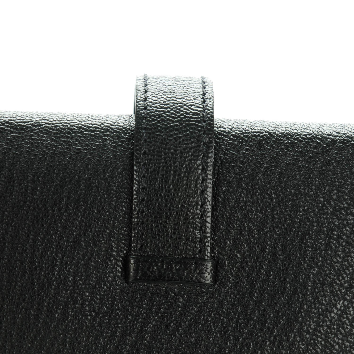 Hermes Chevre Mysore Bearn Tri-Fold Wallet Black 2 of 11