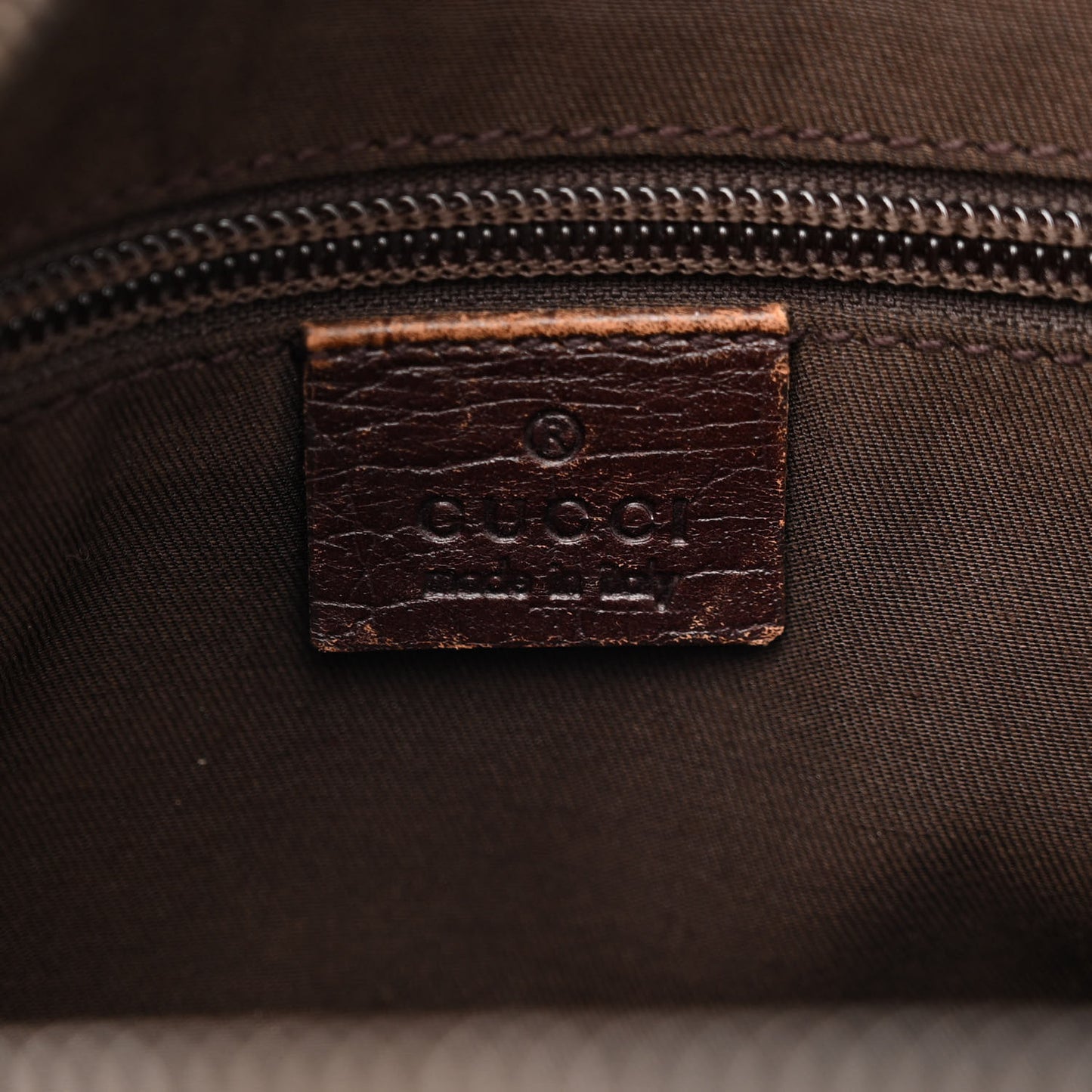 GG Plus Monogram Shoulder Bag Dark Brown
