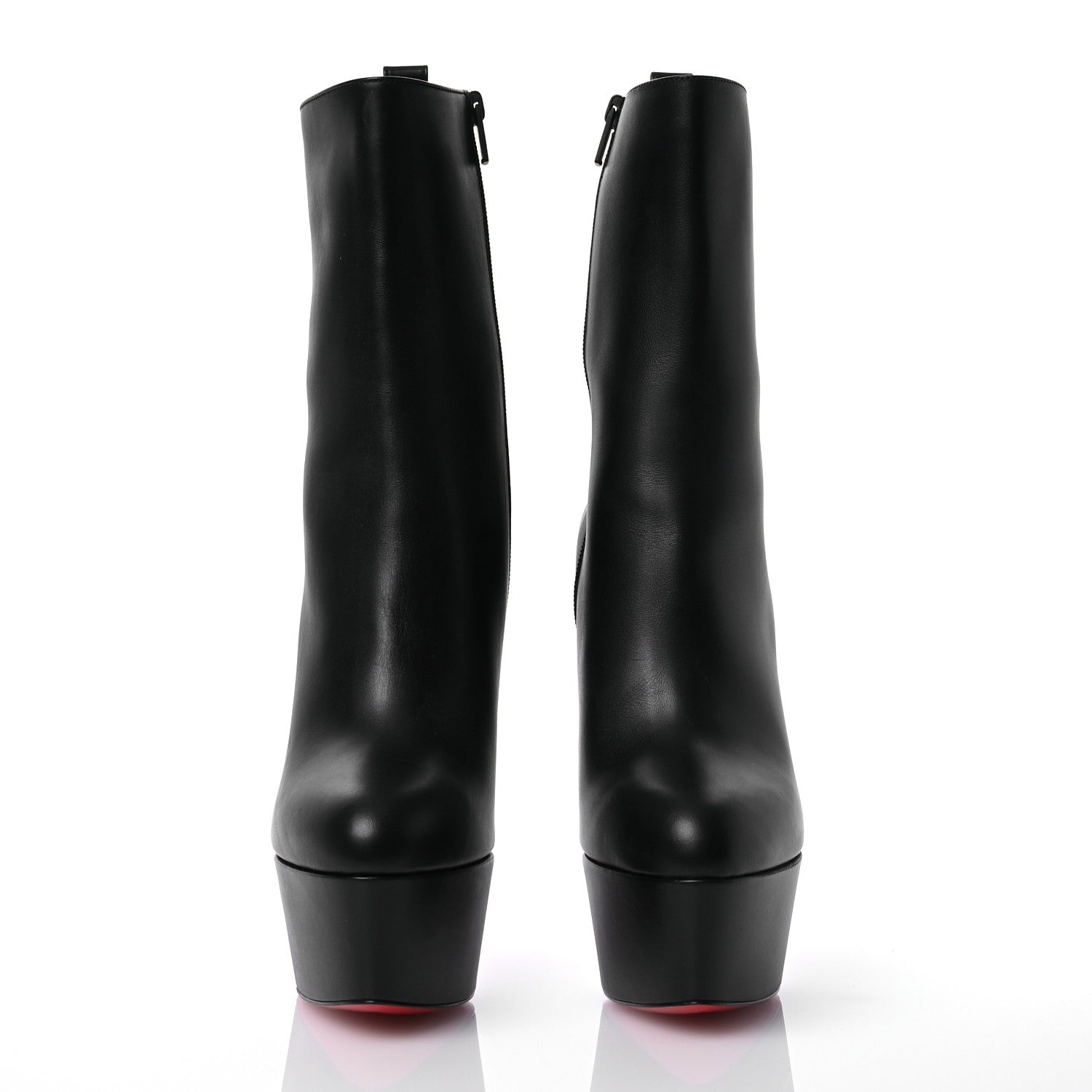 Christian Louboutin Calfskin Dolly Alta Booty 160 Ankle Boots 40 Black 2 of 11