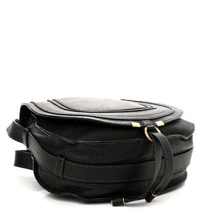 Chloe Calfskin Medium Marcie Round Crossbody Bag Black 4 of 16