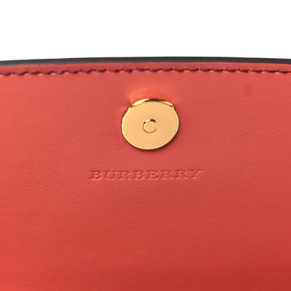 Burberry Grainy Calfskin House Check Henley Wallet On Chain Cinnamon Red 6 of 8