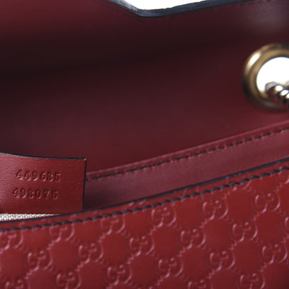 Gucci Microguccissima Medium Emily Chain Shoulder Bag Red 9 of 10