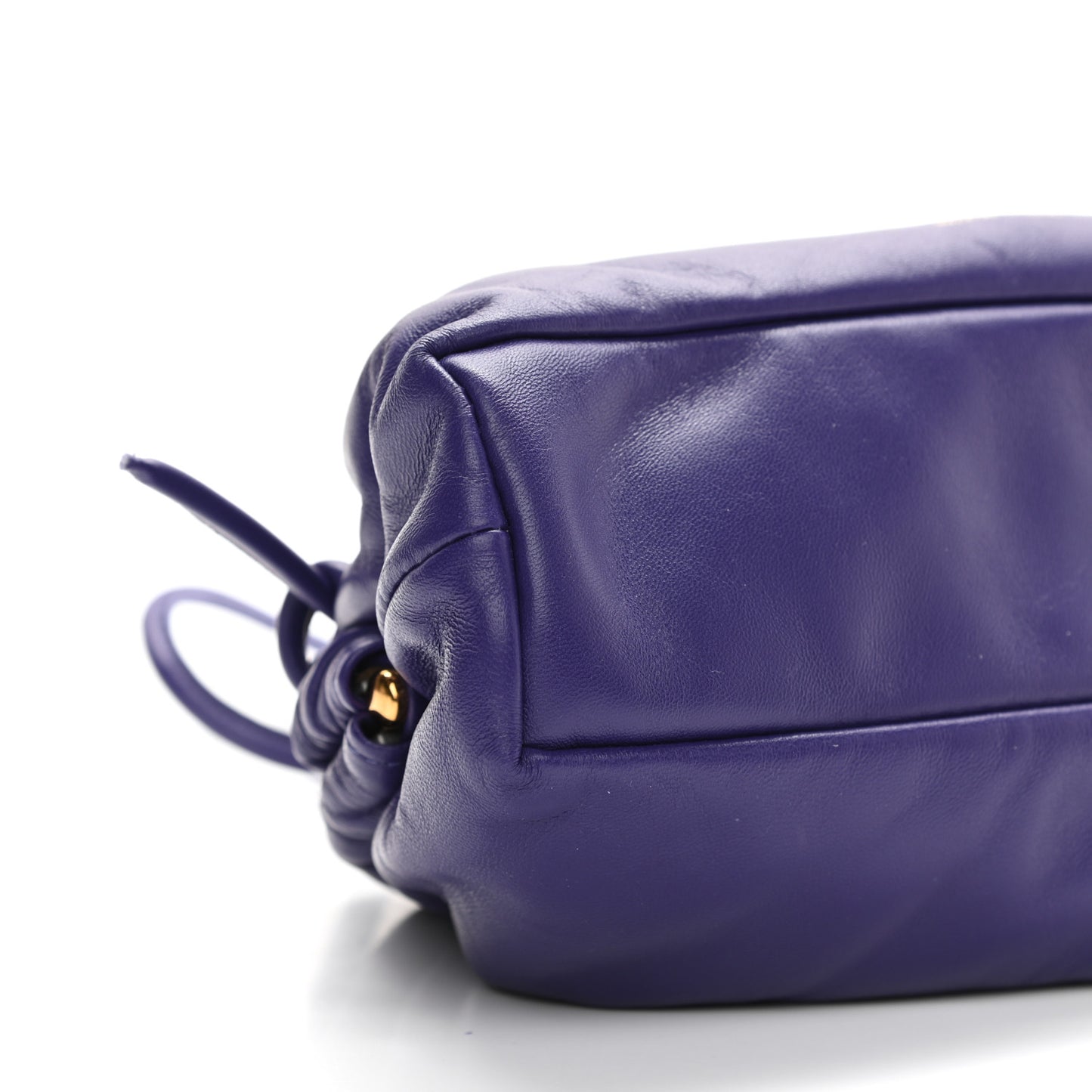 Lambskin Mini Cloud Clutch Viola