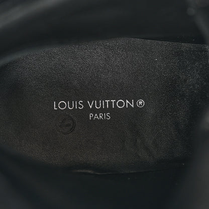 Louis Vuitton Suede Calfskin Monogram Laureate Platform Desert Boots 34.5 Black 7 of 9