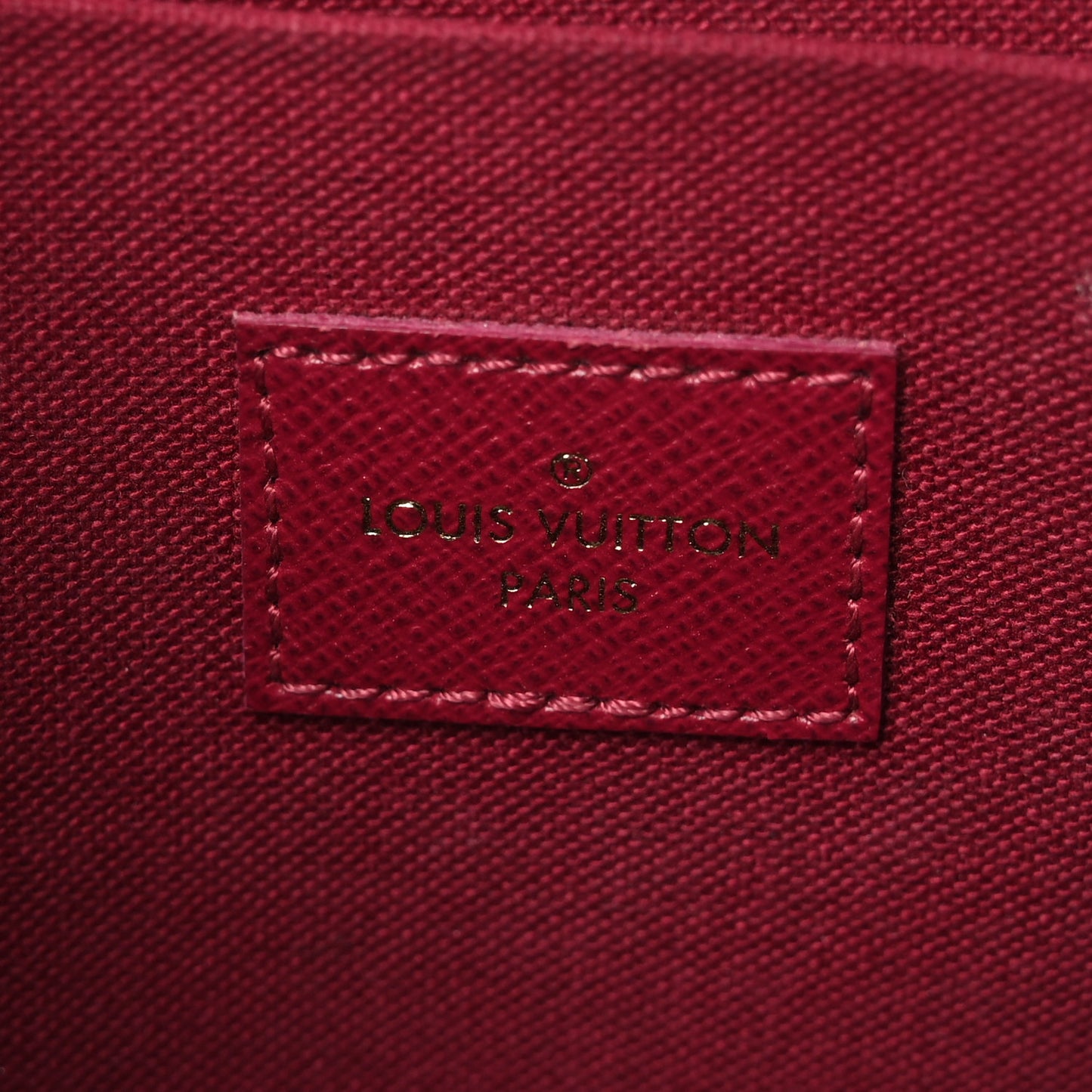 Monogram Pochette Felicie Chain Wallet Fuchsia