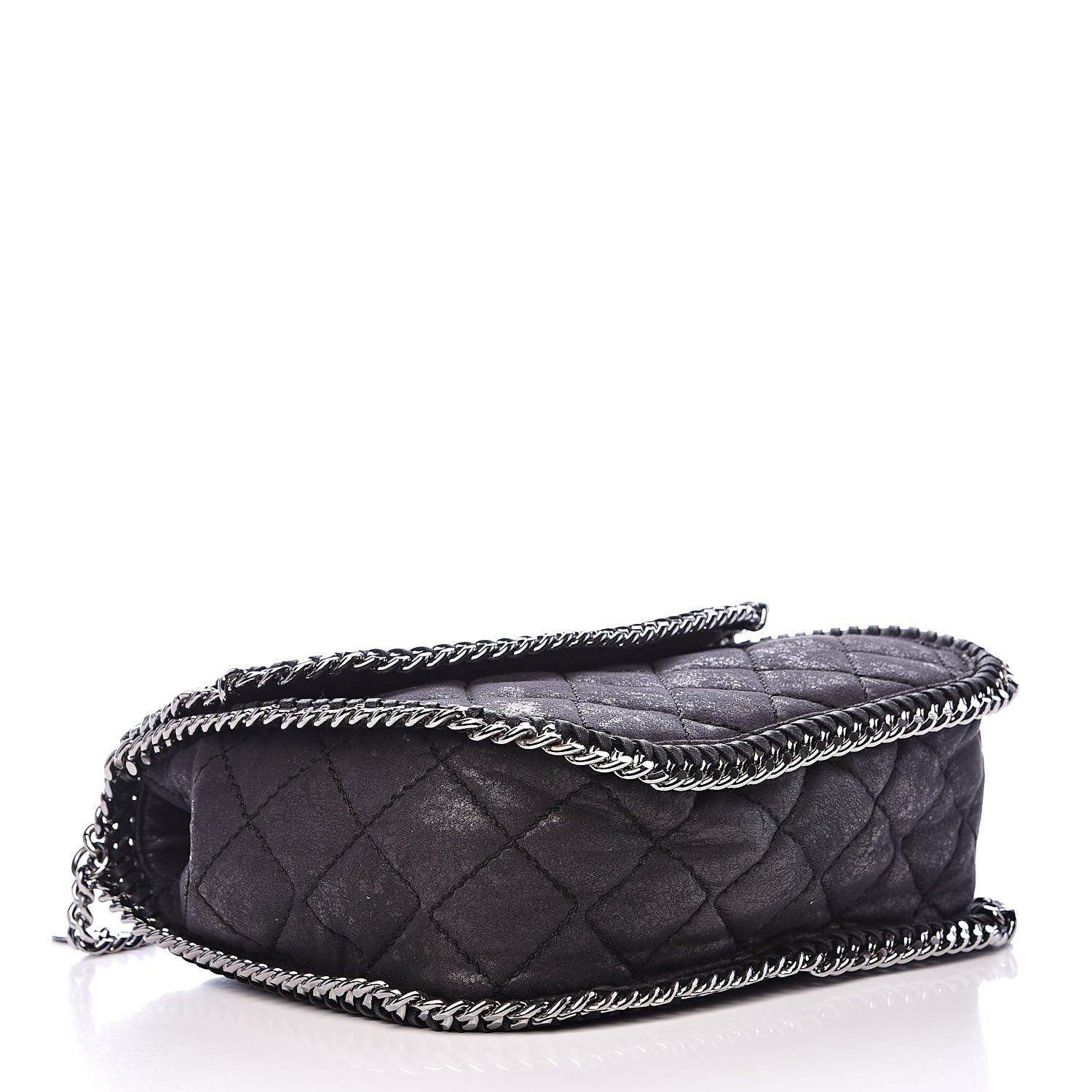 Stella McCartney Shaggy Deer Quilted Falabella Shoulder Bag Black 4 of 13