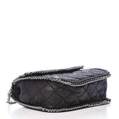 Stella McCartney Shaggy Deer Quilted Falabella Shoulder Bag Black 4 of 13