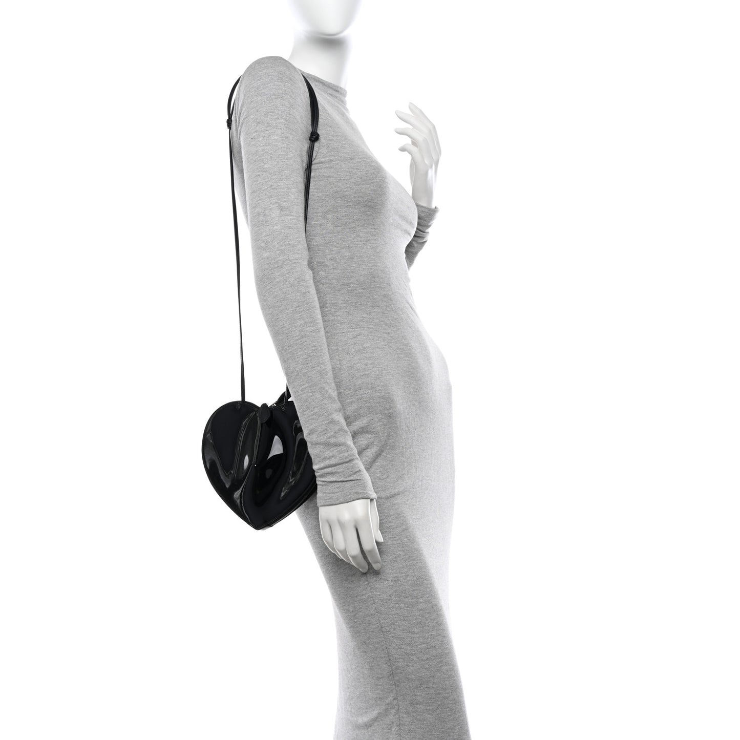 Patent Calfskin Le Coeur Bag Black