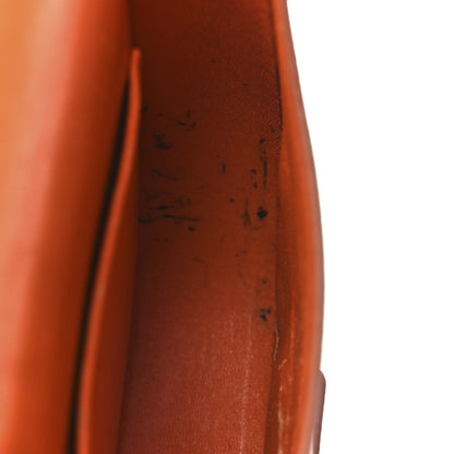 Celine Grained Calfskin Small Trotteur Carnelian 12 of 13