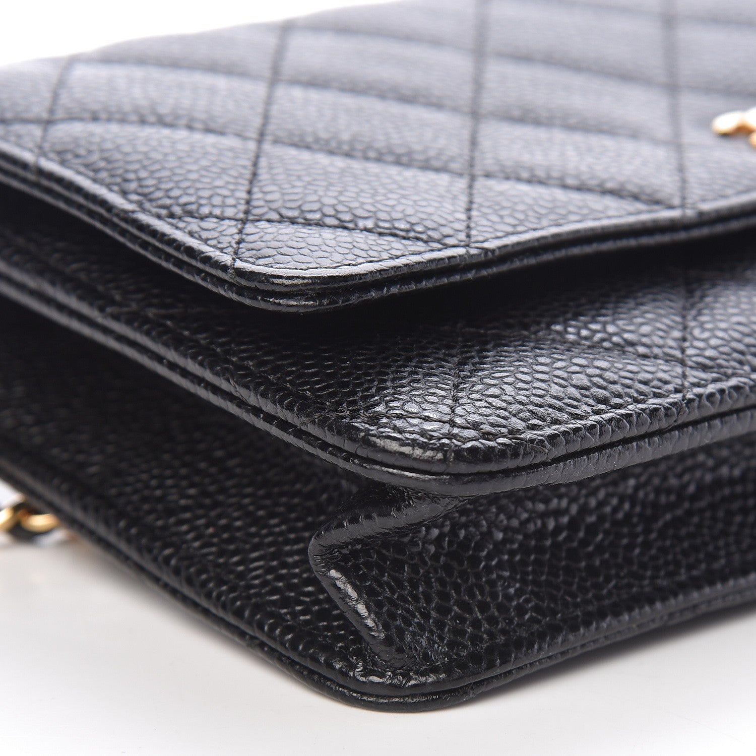 Chanel Caviar Quilted Wallet On Chain WOC Black 11 of 13