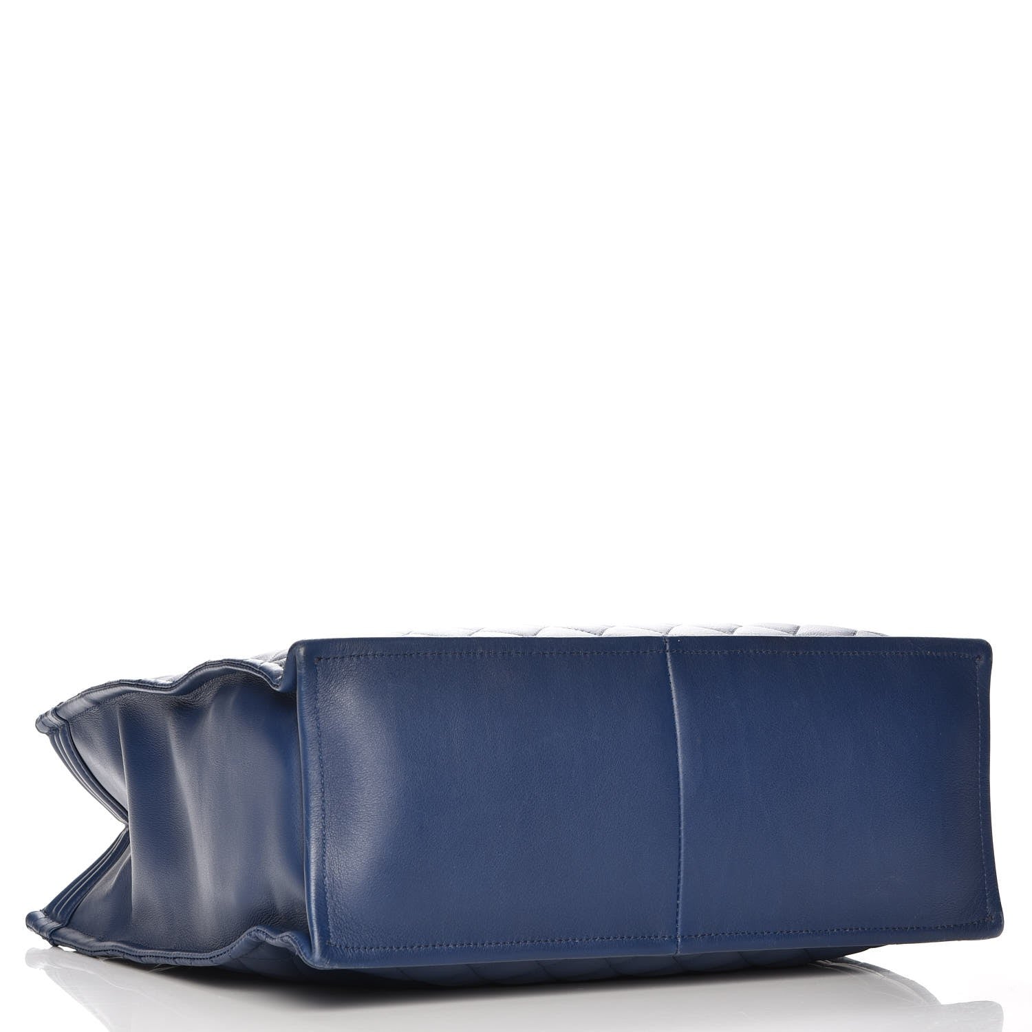 Chanel Calfskin Quilted Large Boy Tote Navy 4 of 8