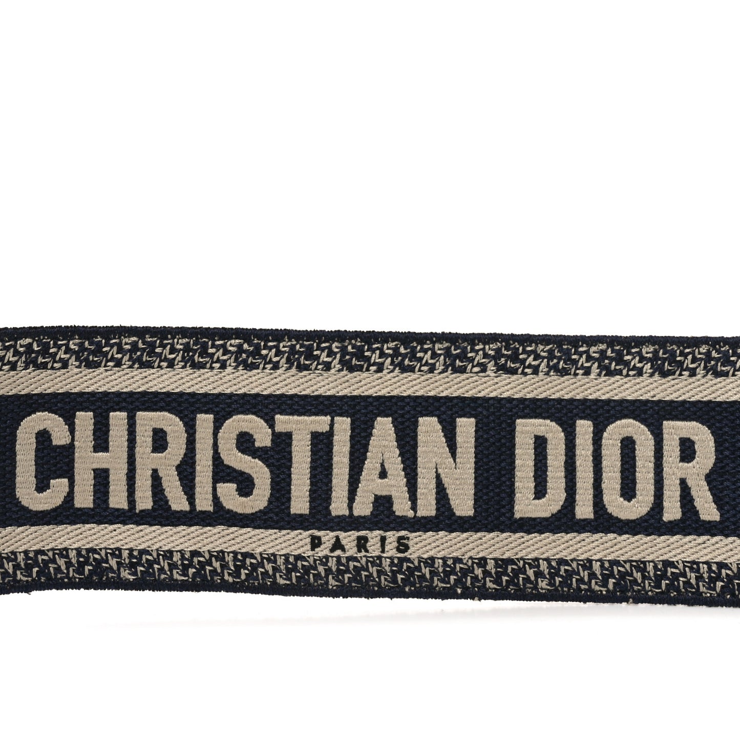 Canvas Embroidered Shoulder Strap Blue
