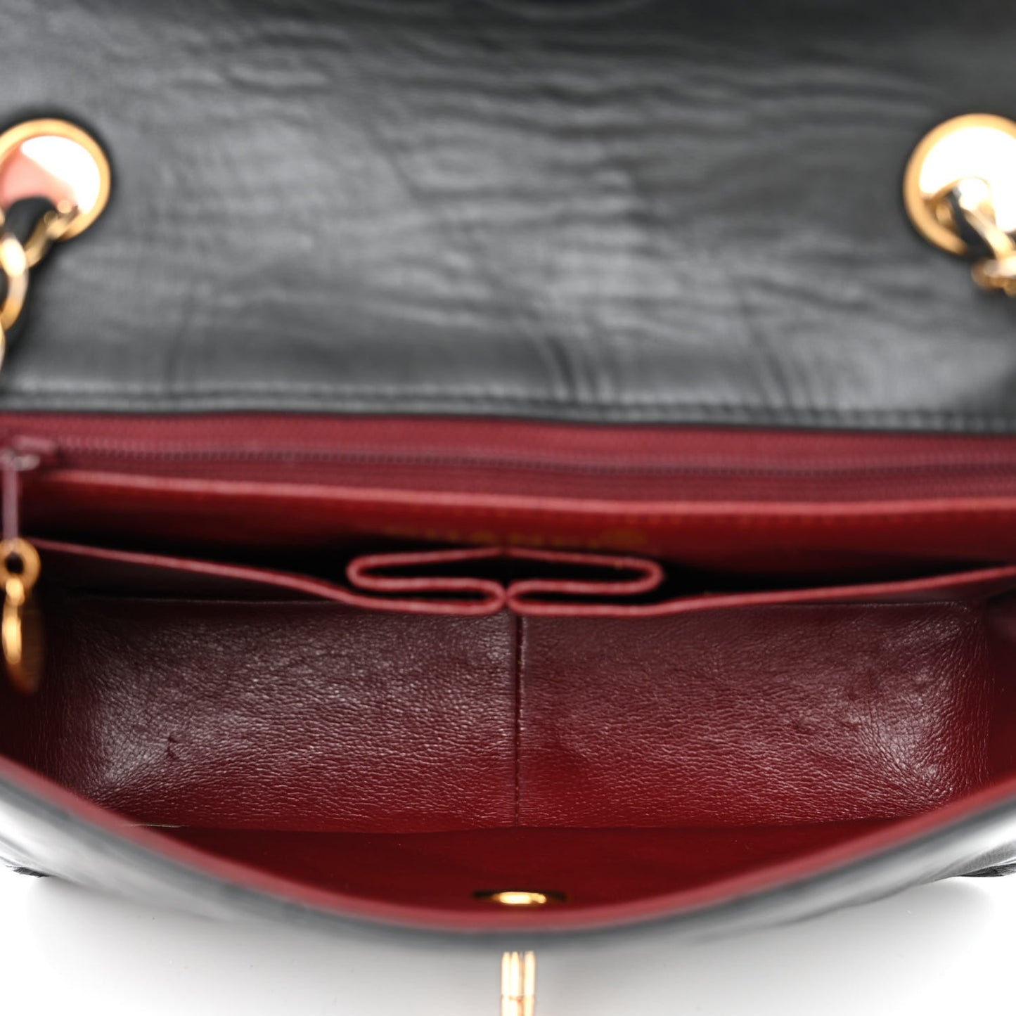 Lambskin Quilted Small Single Flap Bag Black