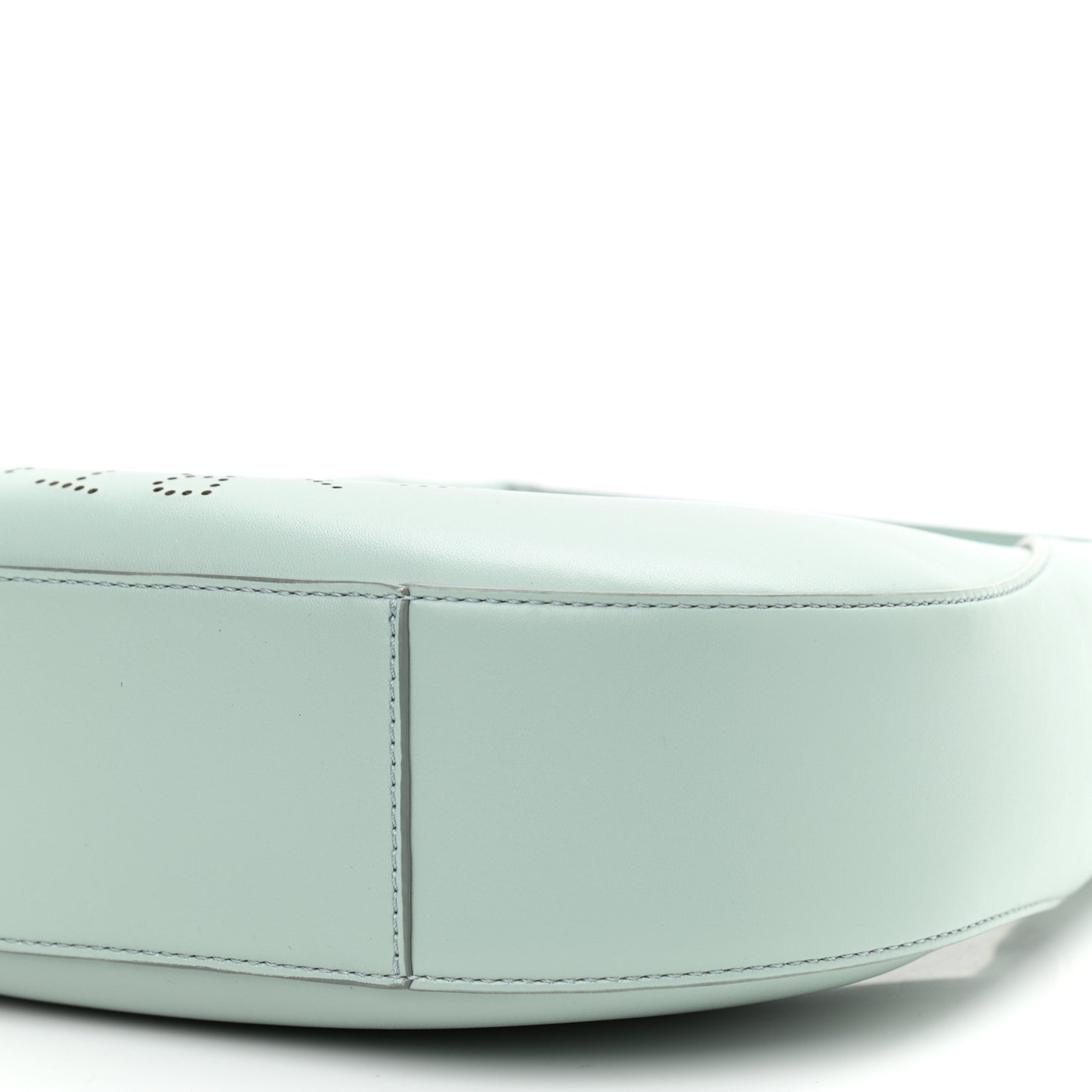 Eco Alter Nappa Perforated Logo Small Hobo Mist