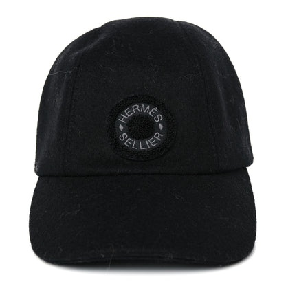 Hermes Wool Davis Varsity Hat 57 Black 4 of 6