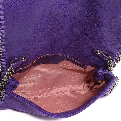 Stella McCartney Faux Leather Shaggy Deer Falabella Crossbody Bag Bright Purple 5 of 9