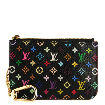 Louis Vuitton Monogram Multicolor Key Pouch Black 1 of 6
