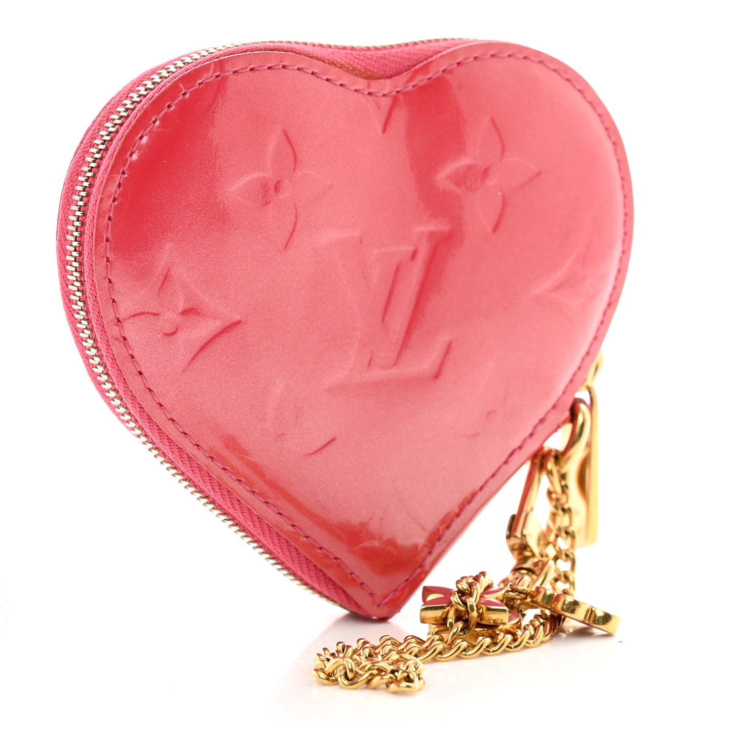 Vernis Heart Coin Purse Framboise