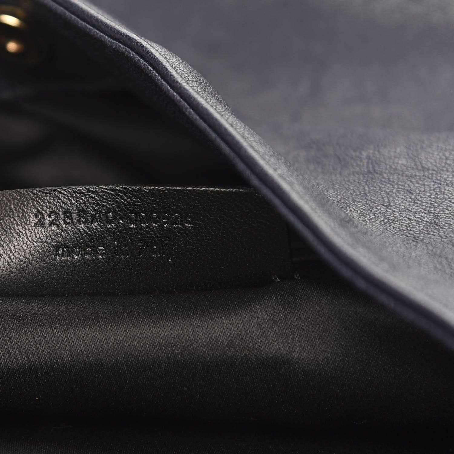 Saint Laurent Goatskin Large Roady Hobo Navy 7 of 13