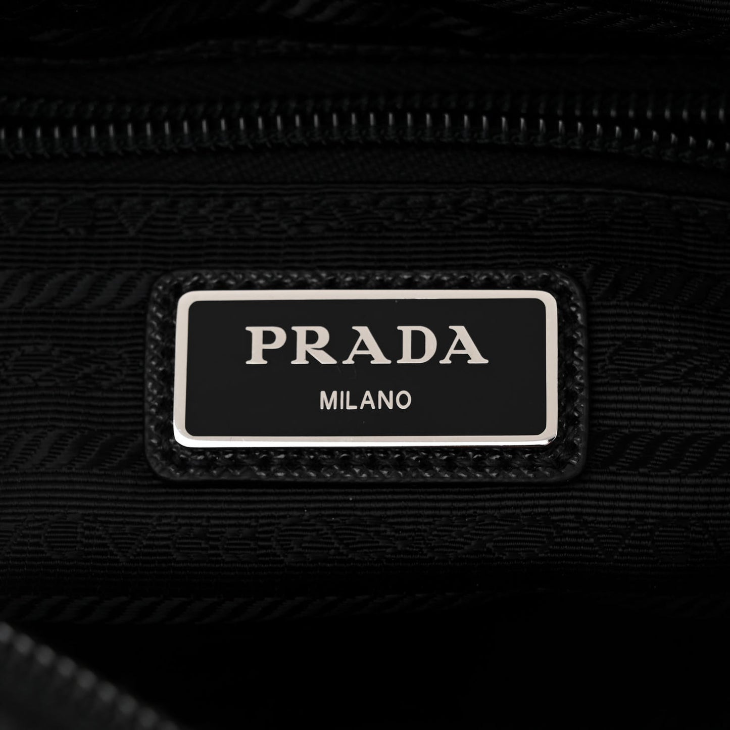 Tessuto Nylon Saffiano Logo Camera Bag Black