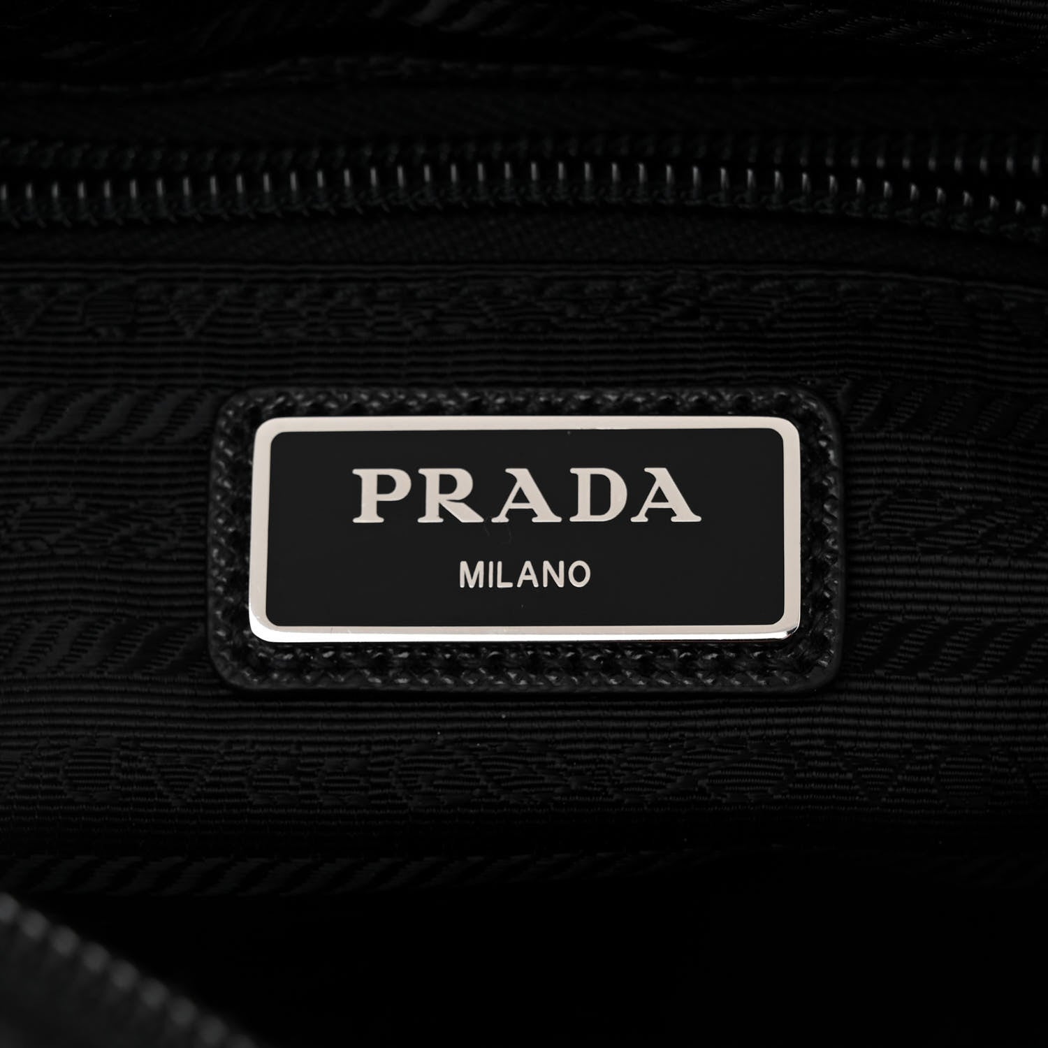 Prada Tessuto Nylon Saffiano Logo Camera Bag Black 6 of 11
