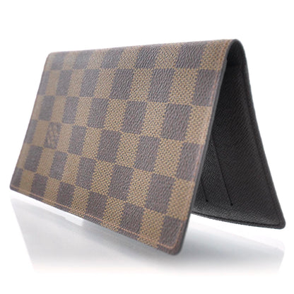 Louis Vuitton Damier Ebene Checkbook Cover Wallet 4 of 7