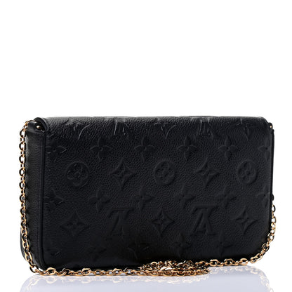 Louis Vuitton Empreinte Pochette Felicie Chain Wallet Black 2 of 4