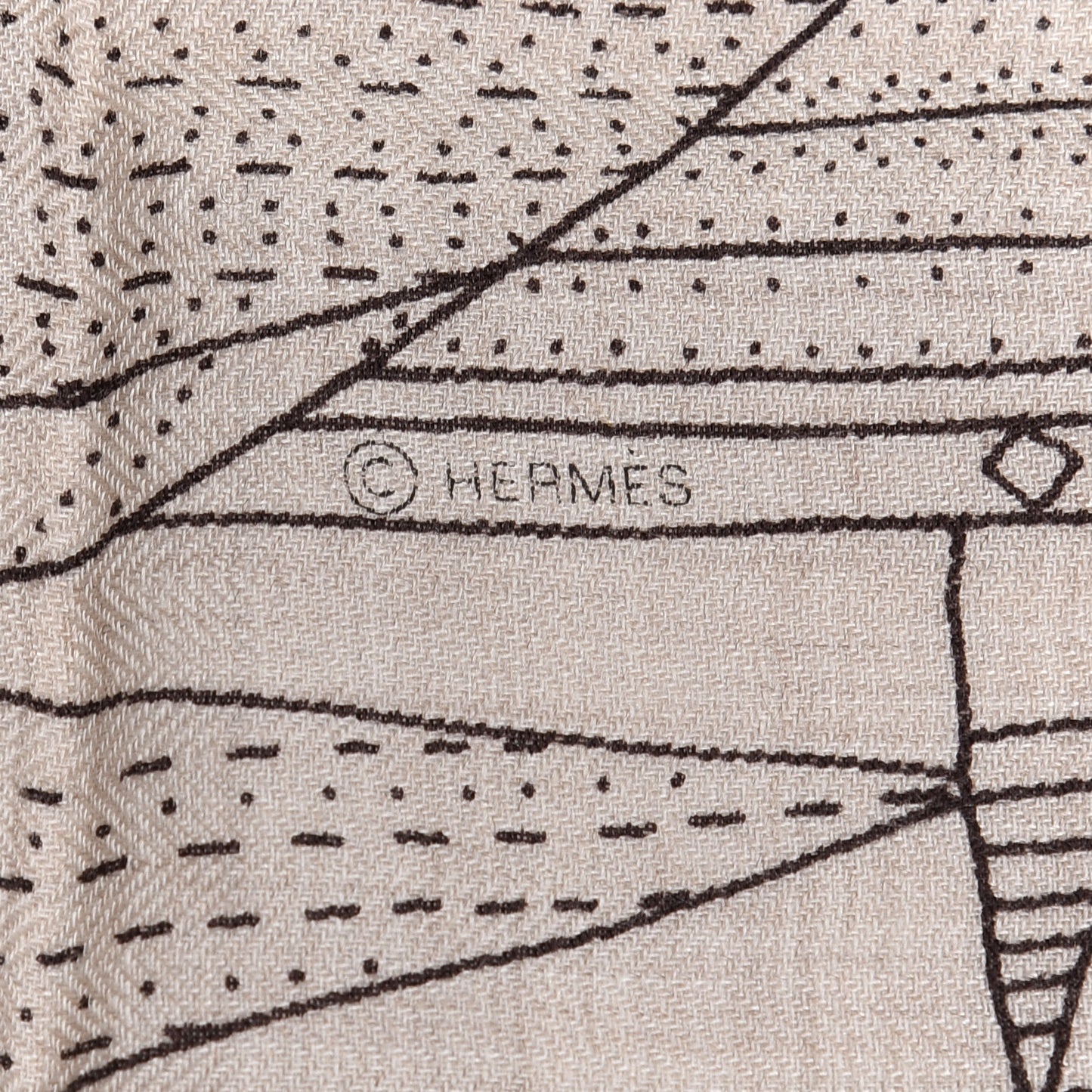 Cashmere Silk Patchwork Horse Shawl 140 Naturel Ebene