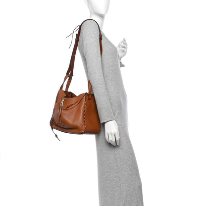 Loewe Grained Calfskin Small Whipstitch Hammock Shoulder Bag Tan 3 of 21