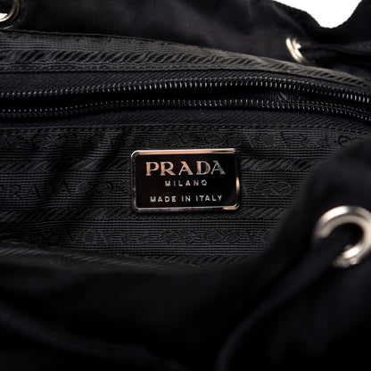 Prada Tessuto Nylon Vela Saffiano Large Backpack Black 7 of 13