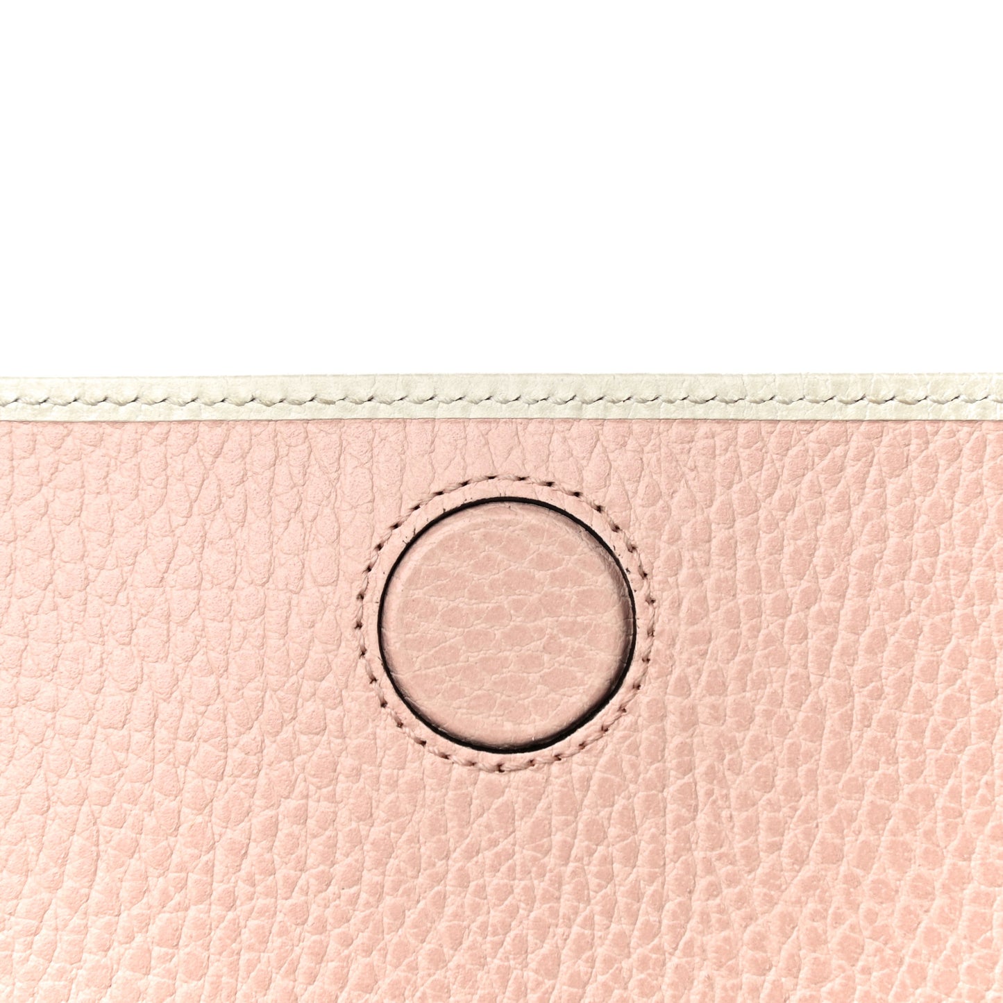 Calfskin GG Marmont Bow Chain Wallet White
