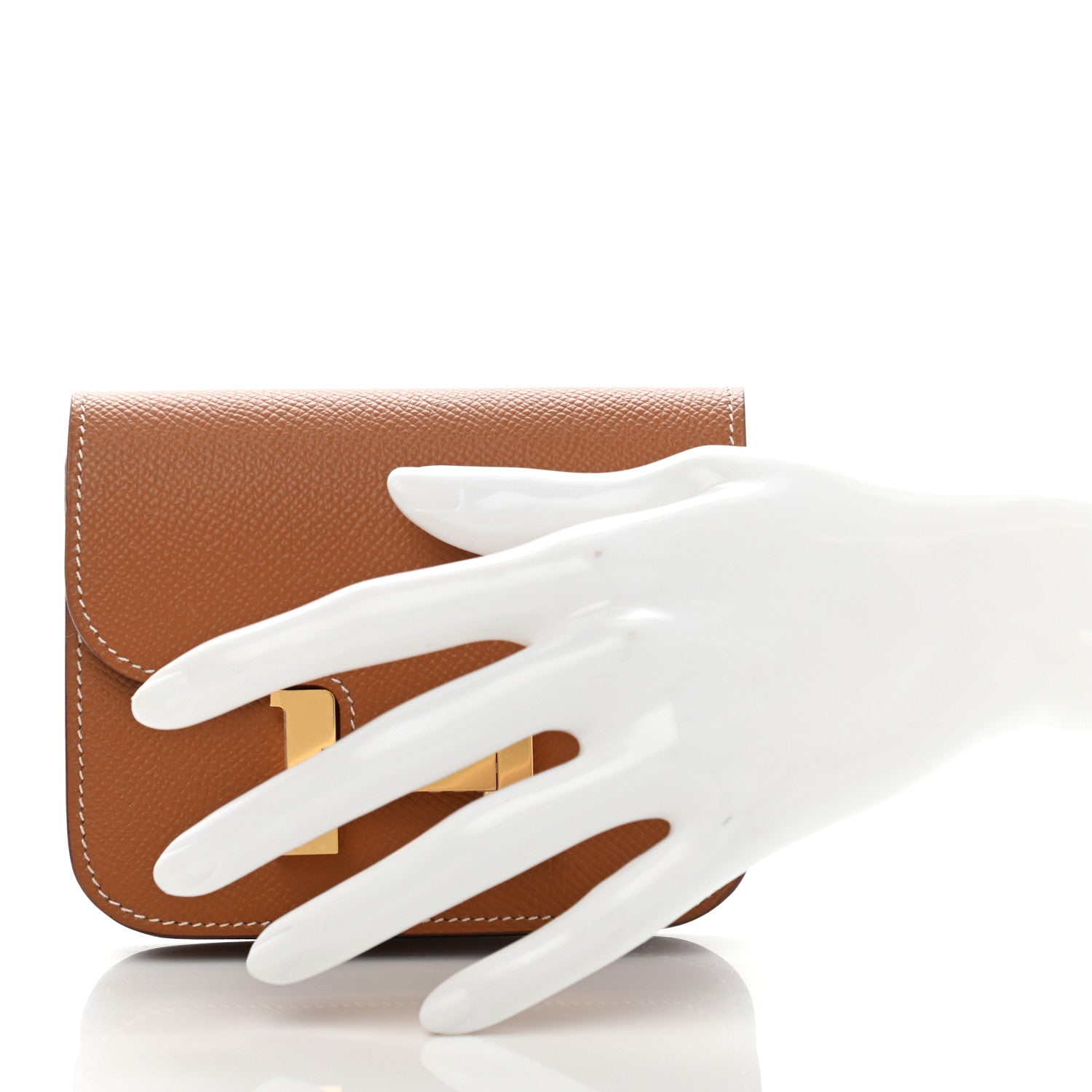 Hermes Epsom Constance Slim Wallet Gold 2 of 7