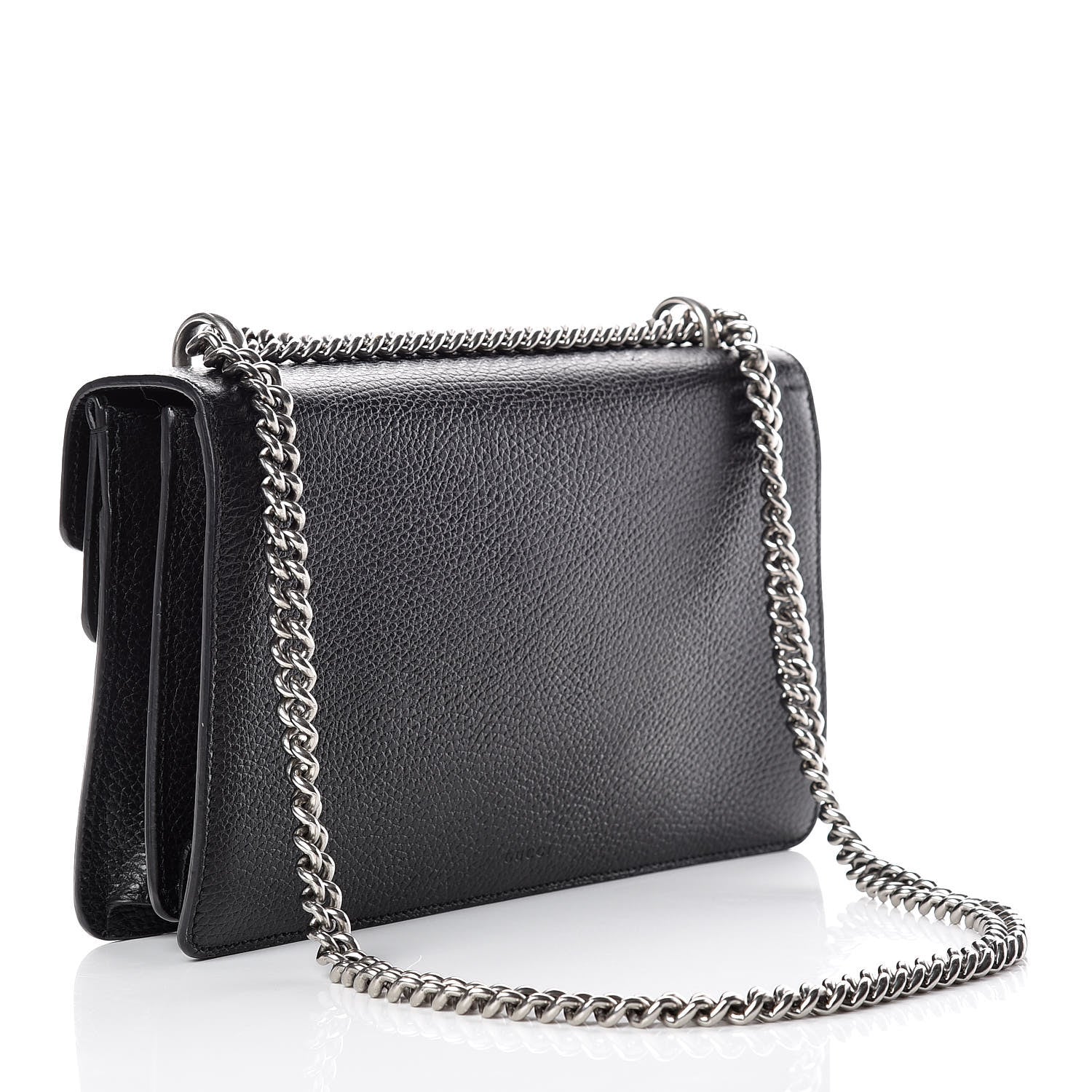 Gucci Pebbled Calfskin Small Dionysus Shoulder Bag Black 3 of 11